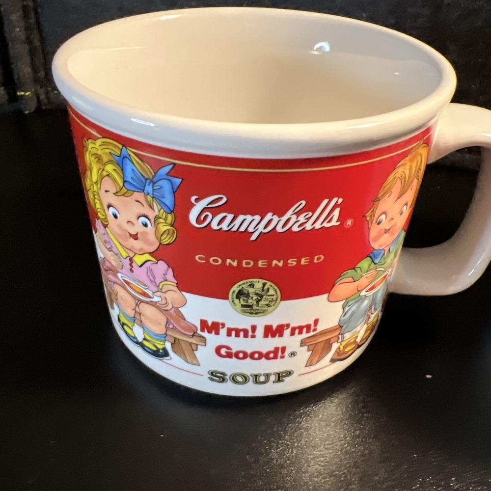 1999 Campbell's Homestyle M'm M'm Good Soup Bowl Mugs Westwood Vintage Set Of 2 - Picture 4 of 13